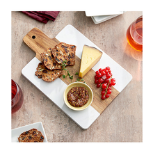 Load image into Gallery viewer, kosher cheese gift marble serving board 