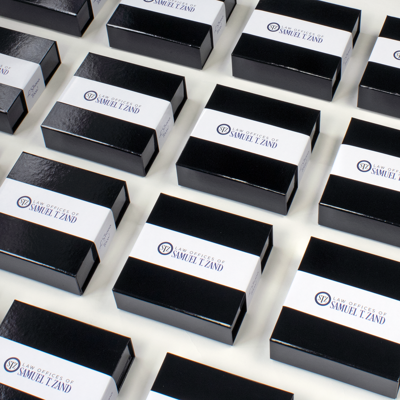 Custom packaging for Samuel T Zand